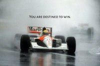 Framed Aryton Senna motivational poster